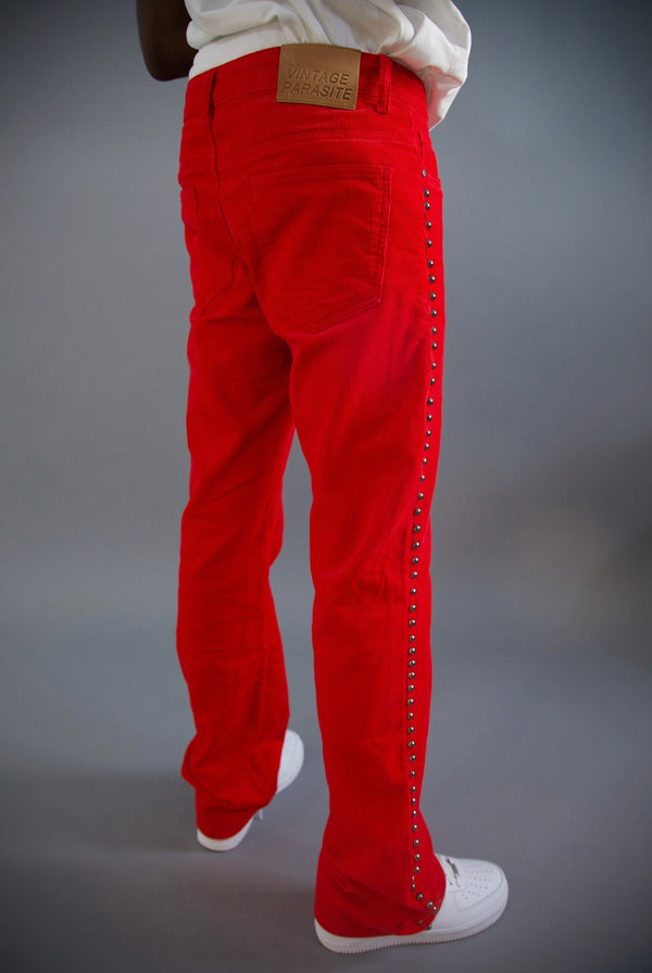 RED ECLIPSE CORDUROY PANTS